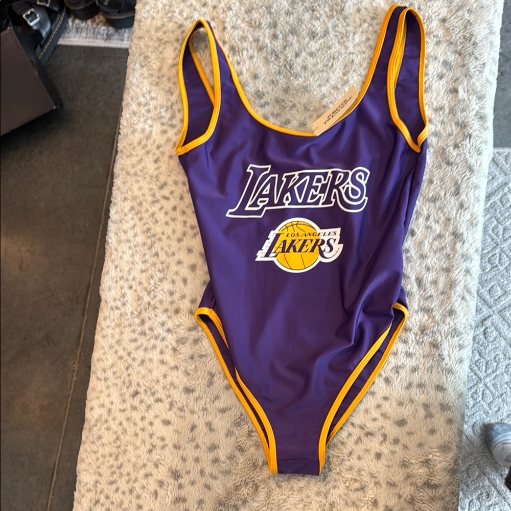 New Los Angeles Lakers Purple bodysuit vintage
